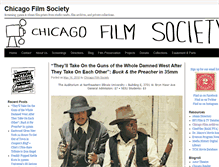 Tablet Screenshot of chicagofilmsociety.org